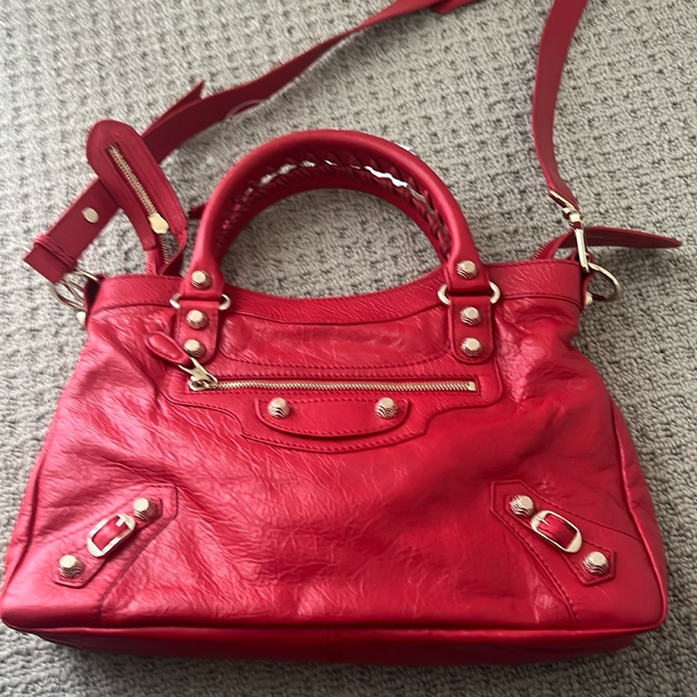 Red Balenciaga Bag